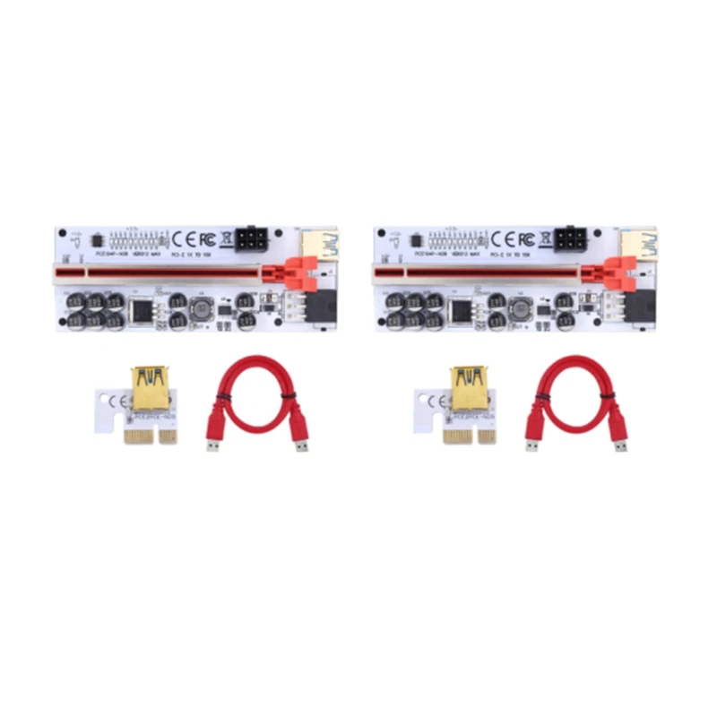 

Riser VER012 MAX USB 3.0 PCI-E Riser VER 012 MAX Express 1X 16X Extender GPU Riser Adapter Card LED Work Indicator