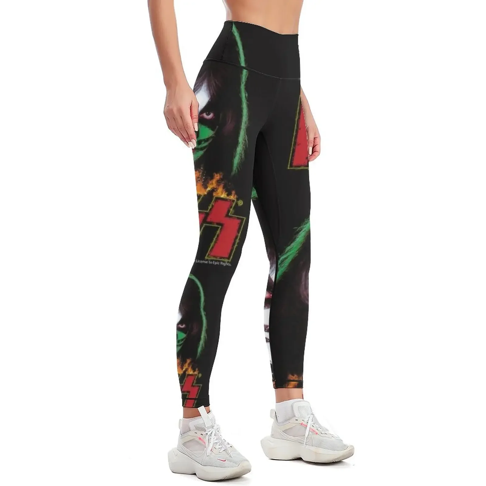 KISS - The Catman old painting stylized Leggings gym's clothing Legging sport Women's sports Womens Leggings