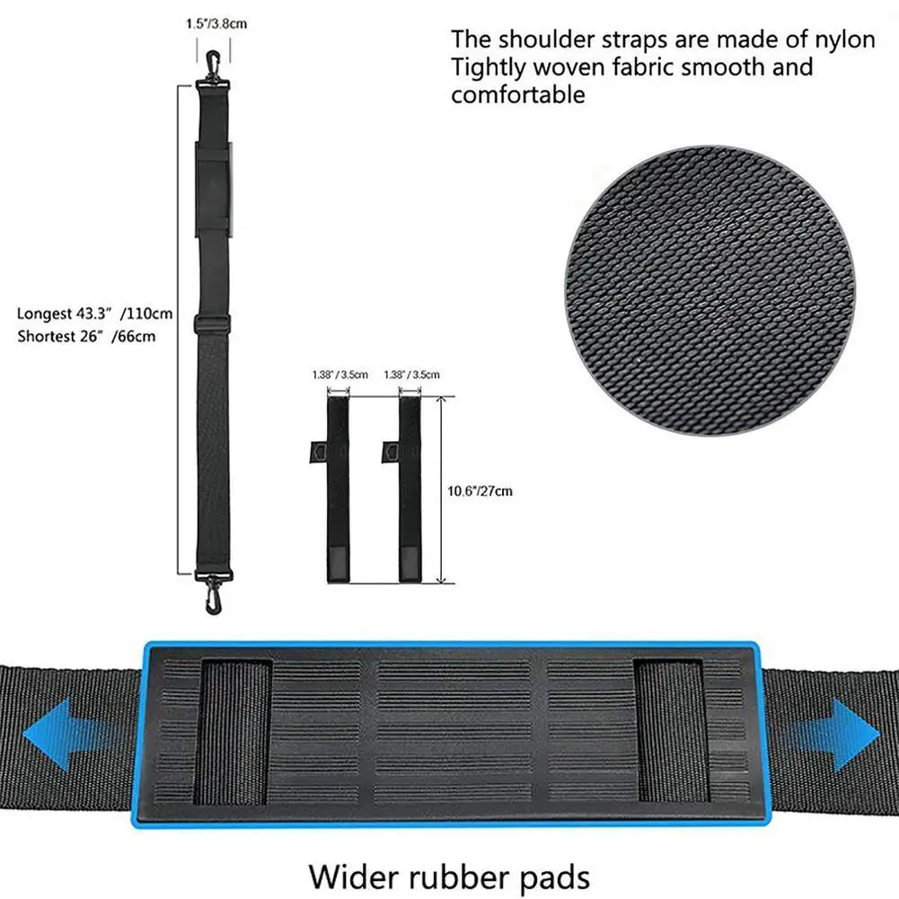 Sangle de transport pour canne à pêche, ceinture d'épaule, outils de sécurité, canne à leurre en Nylon, sangles à bande magique, accessoires de matériel, livraison directe