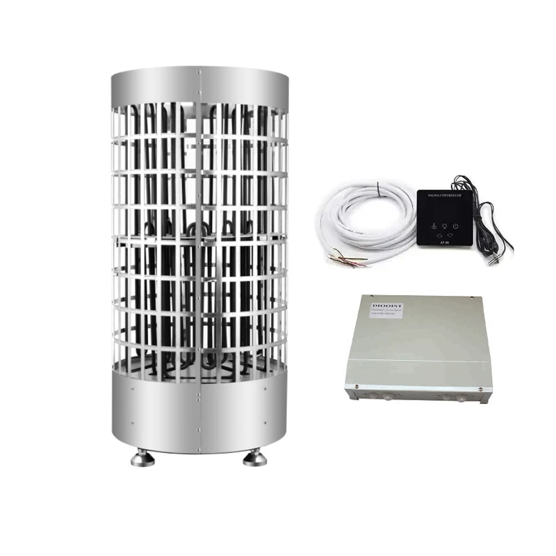 

TUV Certified 12KW Modern Electric Dry Steam Sauna Heater Stove With Computer Control Panel (Stainless Steel)