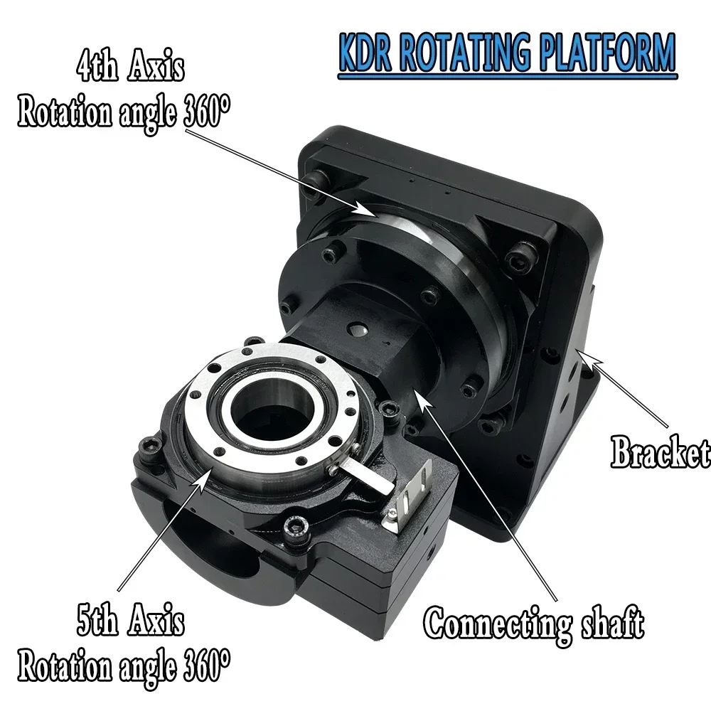 Precisie 5e as holle roterende platform indexering draaitafel hoekige verplaatsing R-as voor laserlassen CNC-router