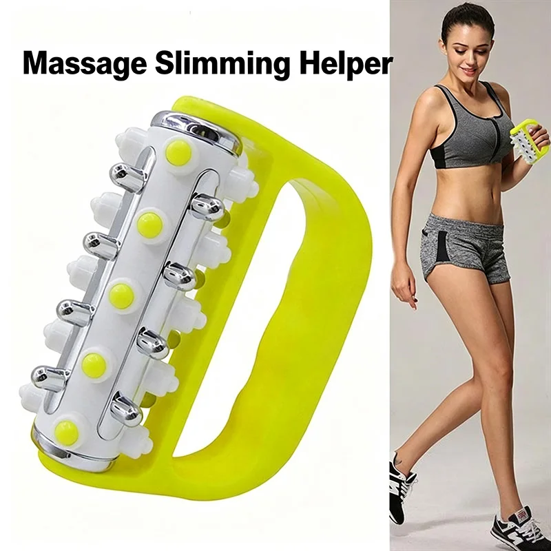 Masseur manuel roulant pour jambes, épaules, cou, taille, dos – Outil de massage manuel pour débloquer les méridiens et éliminer la graisse