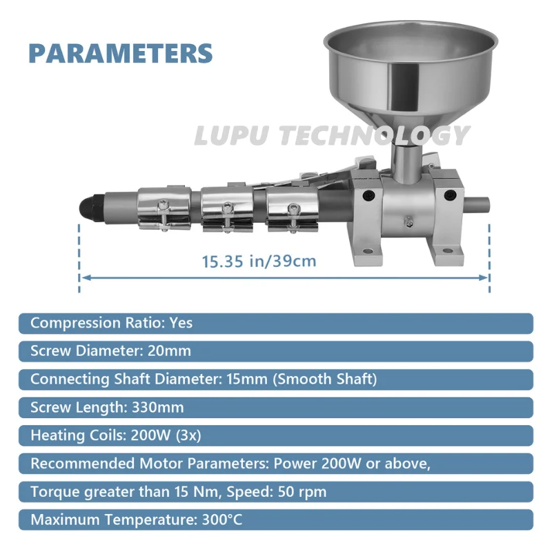 Small Extruder Mini Plastic Injection Molding Machine Rubber Compounds Powder 3D Printing Filament Small Single Screw Extruder