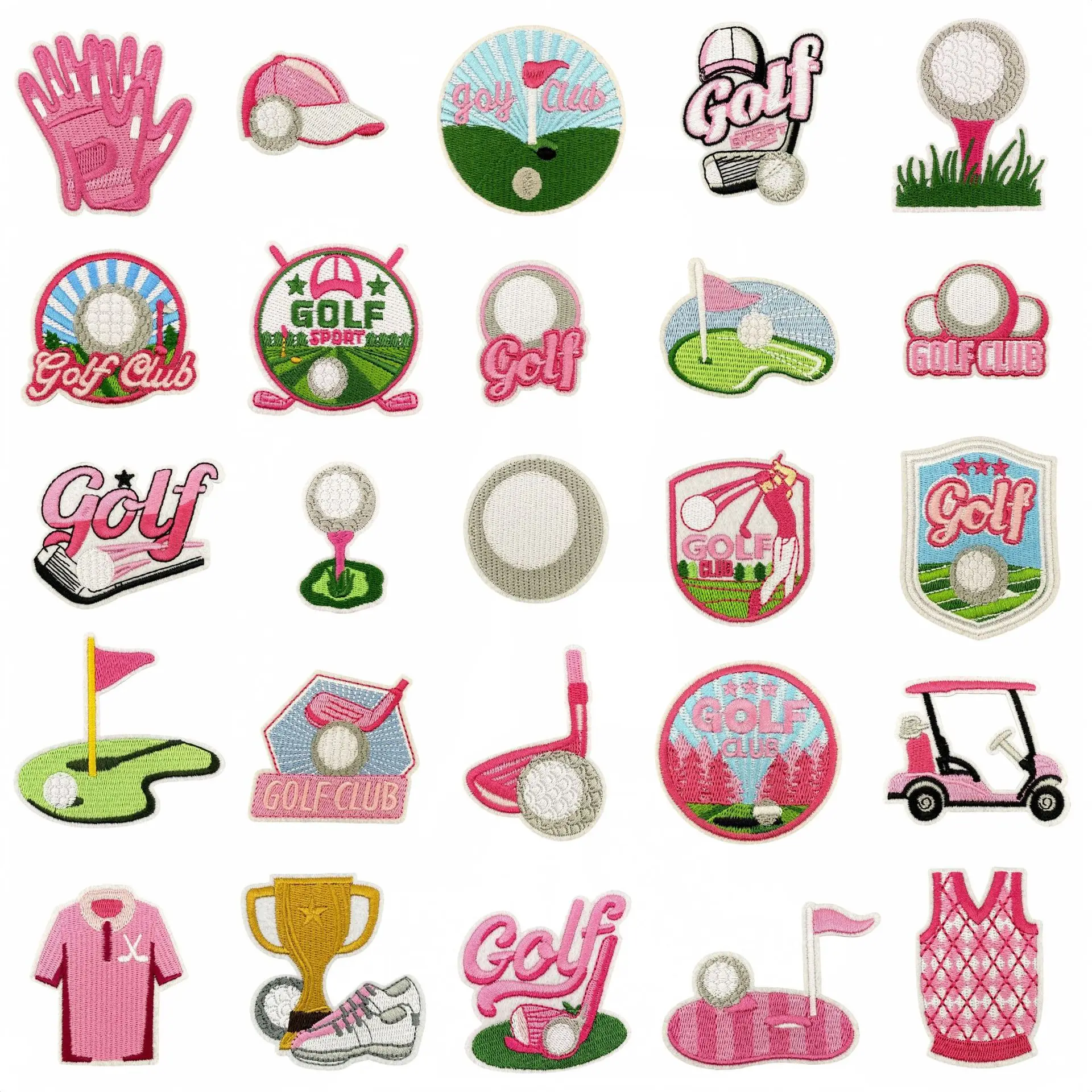 GOLF Emblem Clothing Accessories Badge Sticker Embroidered Embroidery Sticker Iron-on Patches - zdjęcie 1
