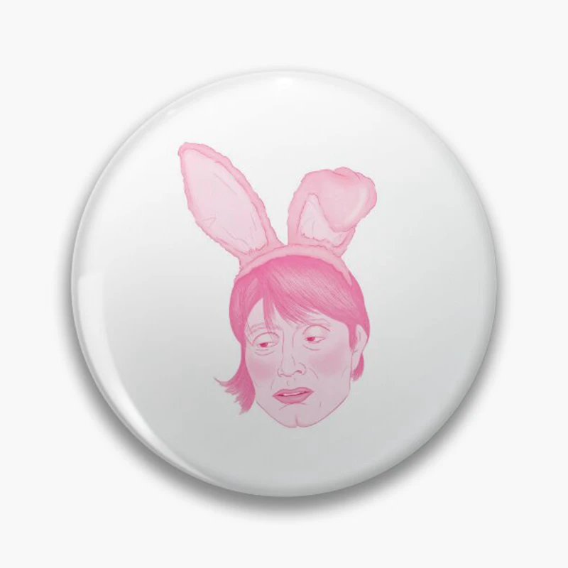 Eat The Rude Mads Mikkelsen Hannibal Button Pin Funny Hannibal Meme Brooch Badge For Backpack Accessories Decor Fans Gift 58mm