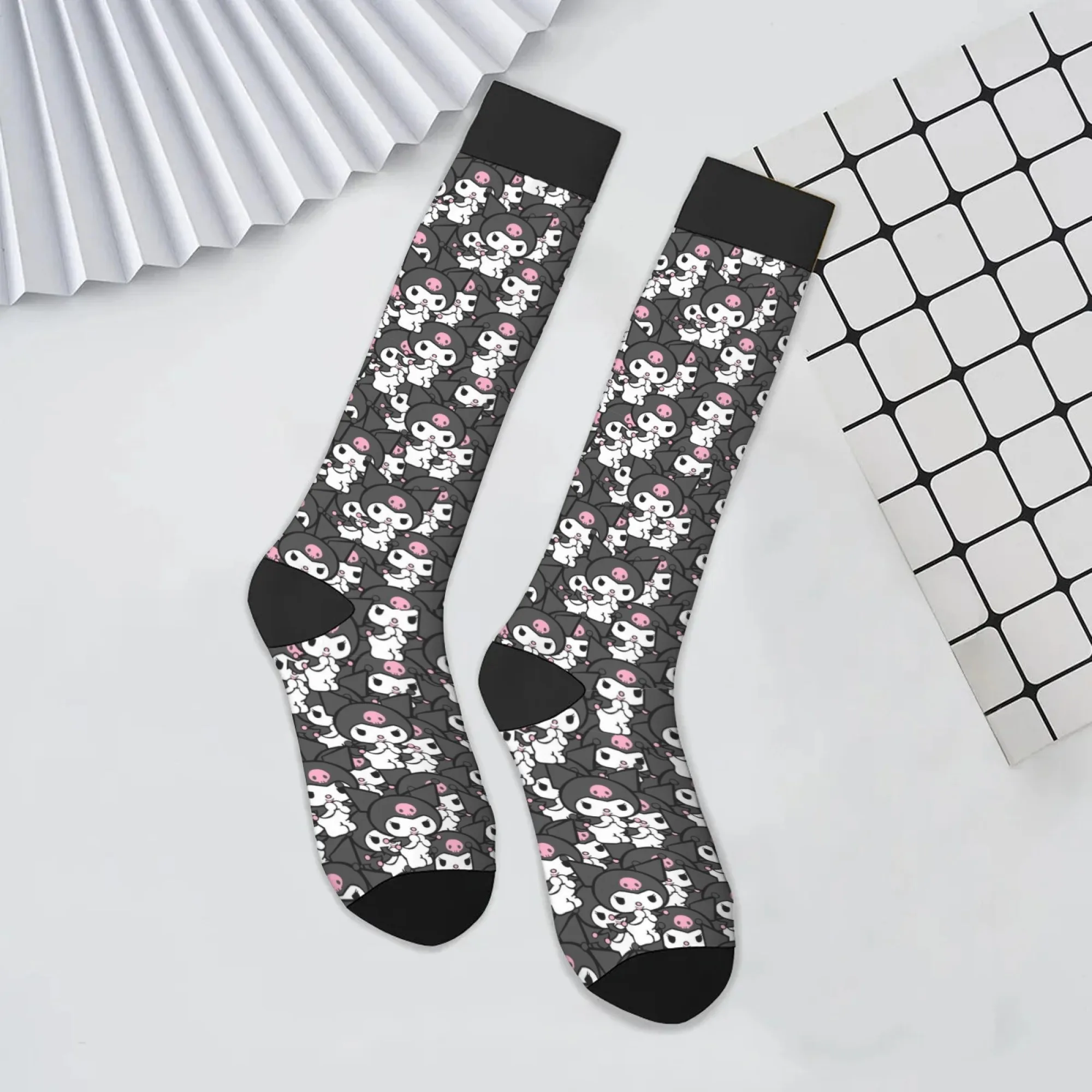 

Kuromi printed women's socks novelty Harajuku retro street hip-hop socks comfortable warm non-slip casual socks party fun gift