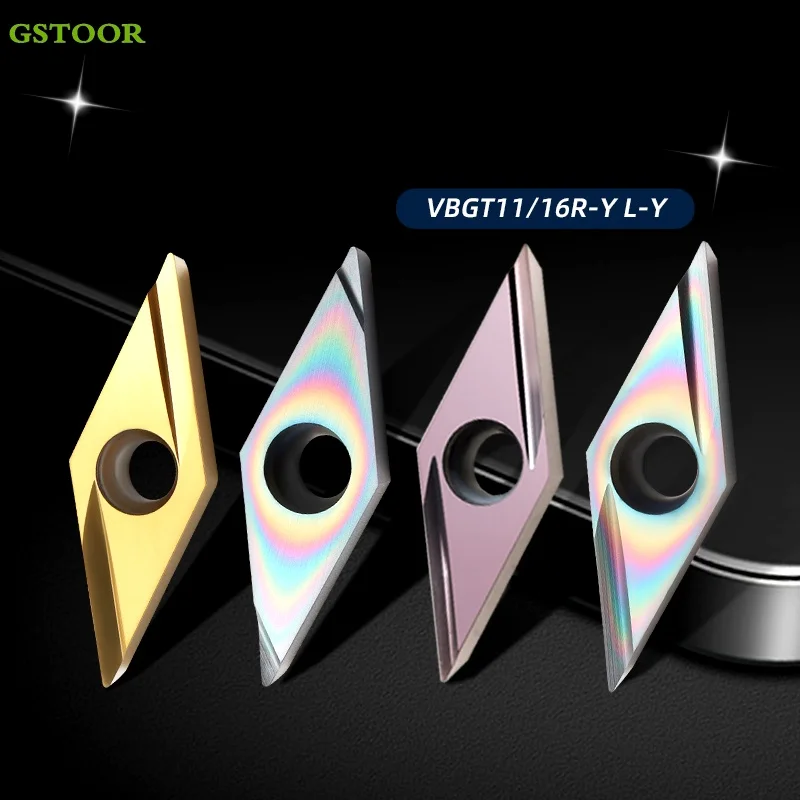 

VBGT110301 VBGT110302 VBGT110304 R-F L-F R-Y L-Y Internal Turning Tools CNC Lathe Cutter Carbide Inserts Hard Alloy For P.M