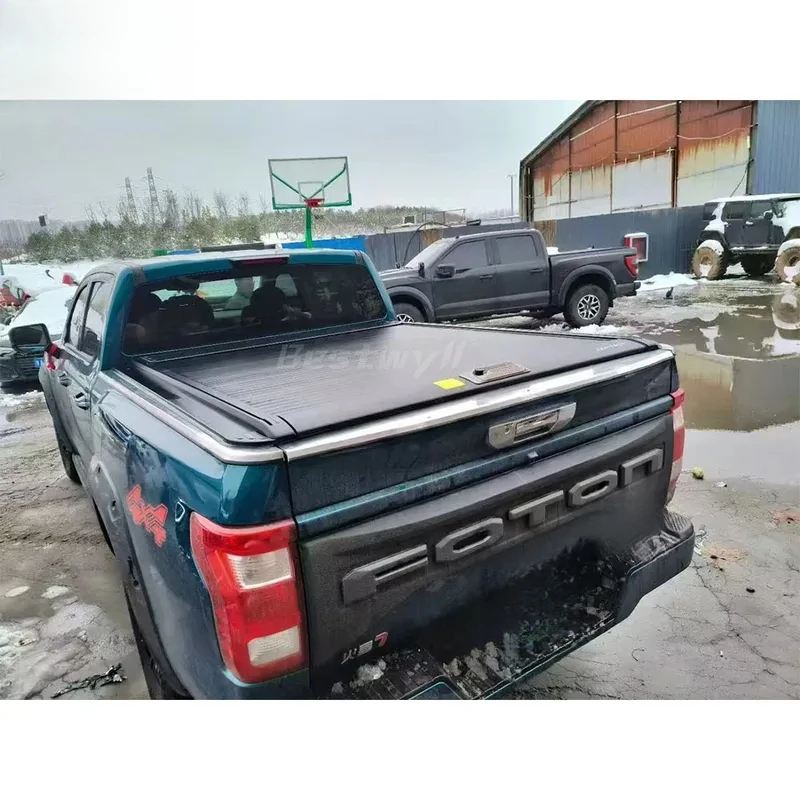 High Quality Manual Retractable Roller Shutter Pickup Tonneau Bed Cover Foton Tunland V7 V9 K112