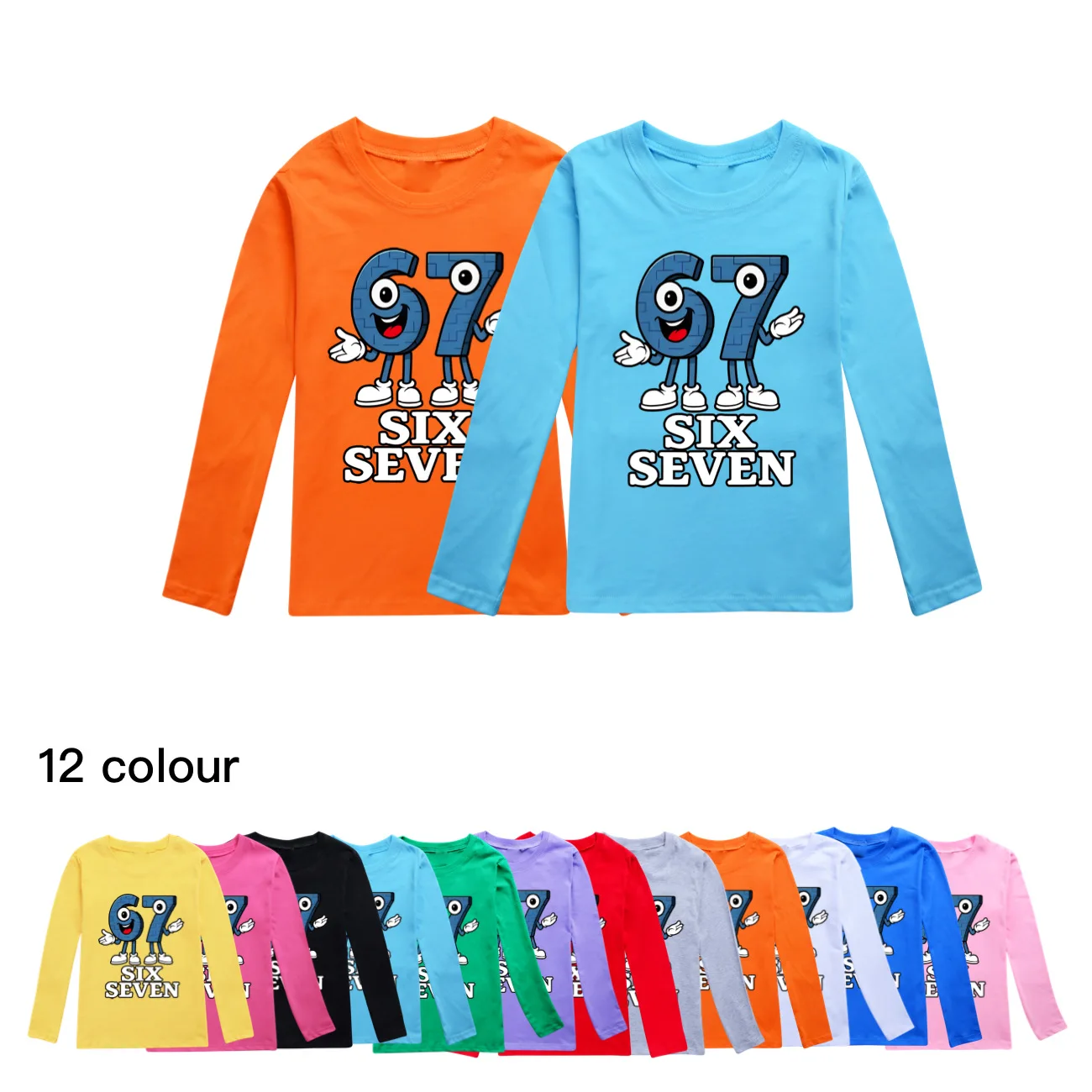 

NEW Steal A Brainrot T Shirt Kids Long Sleeve Tops Teenager Boys Cotton T-shirts Girls Casual O-neck Shirts Children's Clothing