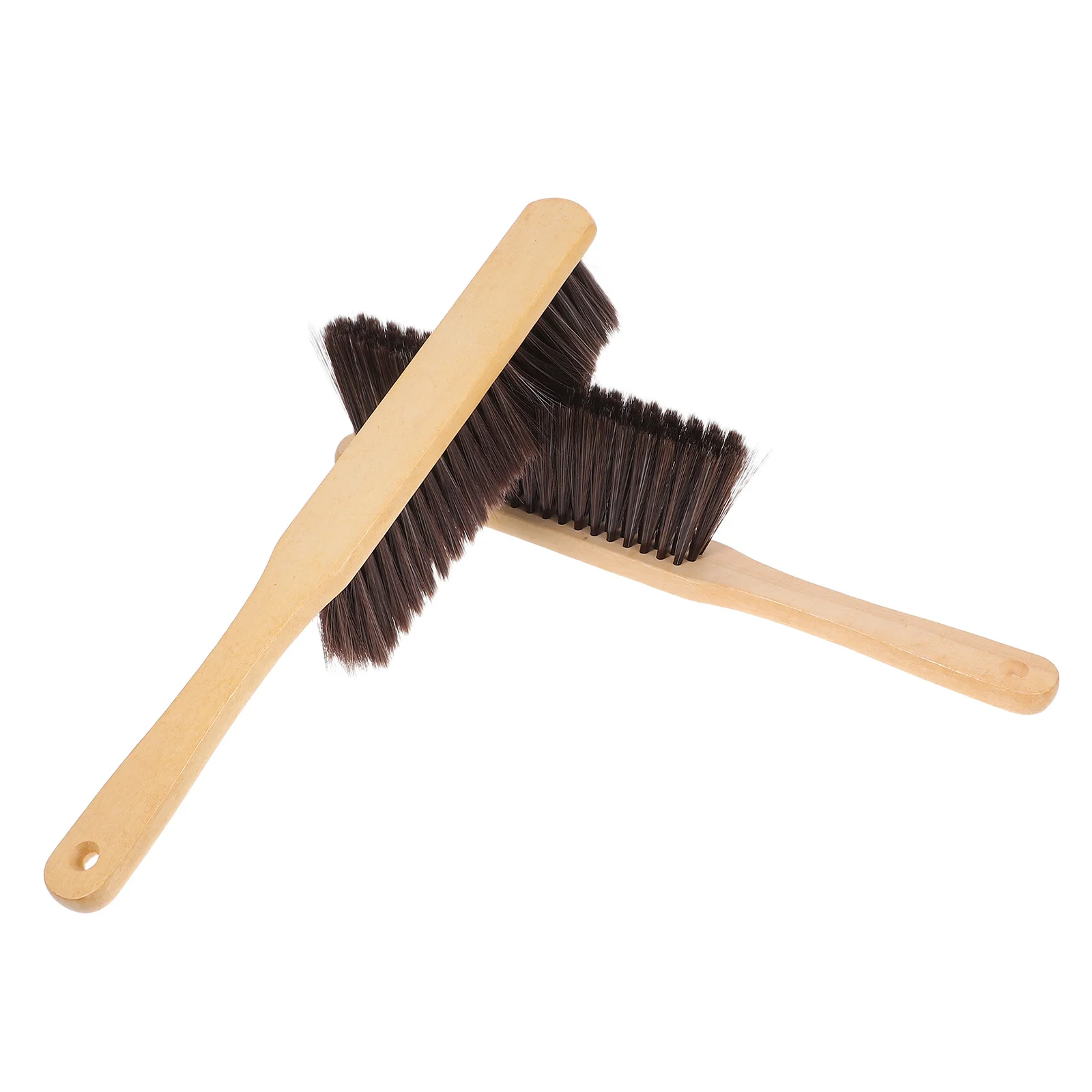 

2Pcs Fireplace Ash Brush Long Handle Wooden Broom for Efficient Cleaning of Stove Hearth Residential Commercial Areas