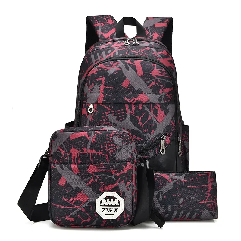 Waterproof travel laptop backpack children School Bags teenager Boys girls camouflage school Backpack set high School backpack