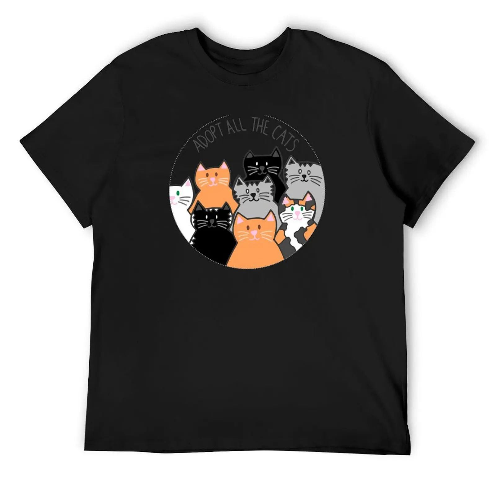 Adopt All the Cats T-Shirt essential t shirt tops sports fans vintage clothes shirts men