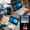 ポータブルオフィスノートブックPC,15.6インチのラップトップ,唇の画面,16GBのRAM, Intel 11 Celeron n5095a,ネットブック,Windows 10, 11 Pro 6