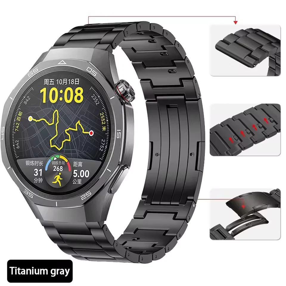 20mm 22mm Titanium Strap for Huawei Watch GT5 Pro 46mm Quick Release Comfortable Bracelet for Huawei Watch 4 3 Pro/GT5/GT4 46mm
