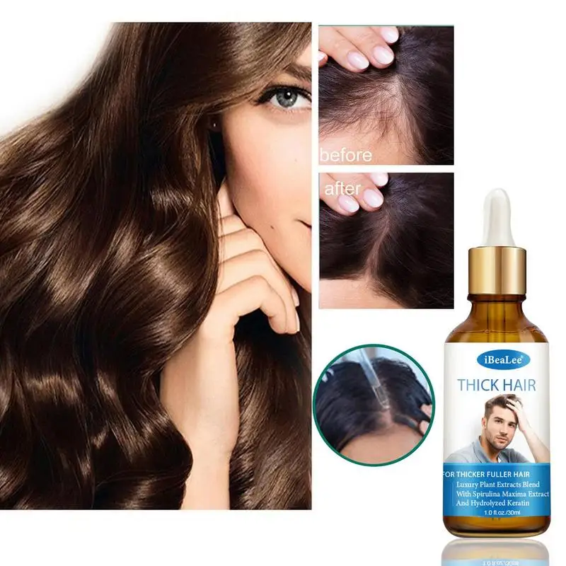 Spray para espessamento capilar para homens e mulheres, essência reparador capilar, cabelo e crescimento danificados secos, séruns para cuidados capilares, 30ml