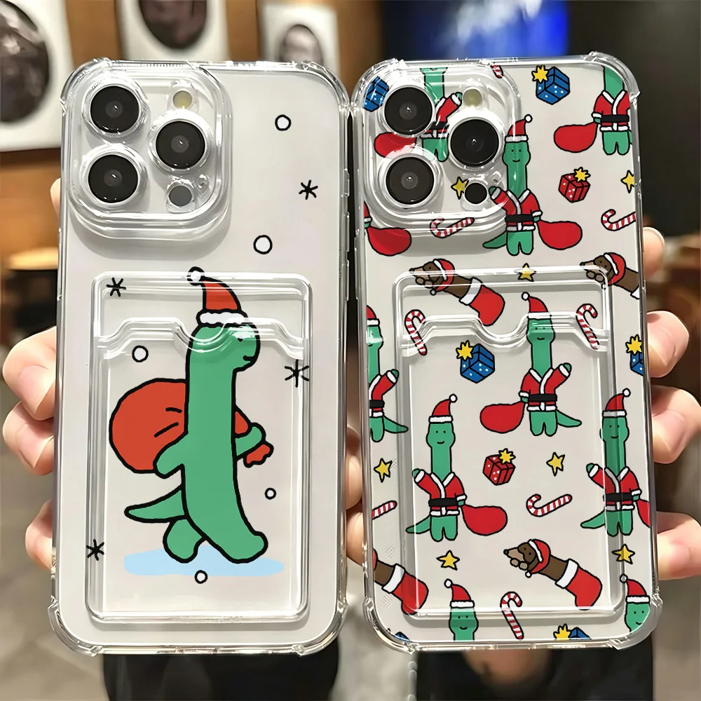 New Cute Dinosaur Joguman Card Hold Phone Case for Samsung Galaxy S26 S25 S24 S23 S22 S21 S20 FE Plus Ultra M33 M53 M54 5G Cover