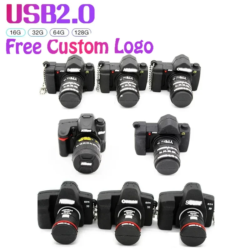 

Camera Model Pen Drive Photo Images Pendrive Creative Gifts USB Flash Drive 64GB 32GB 16GB 8GB 4GB Memory Stick for Photography