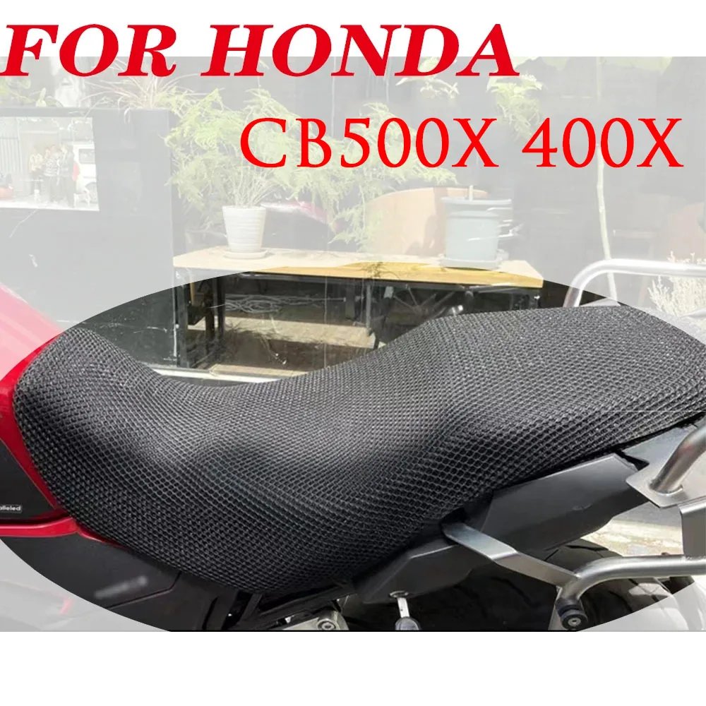 Motorcycle Seat Cover Mesh Seat Guard Net for HONDA CB500X CB 500X CB 500 X CB 400X 400 X CB400X Sunproof Breathable All Years