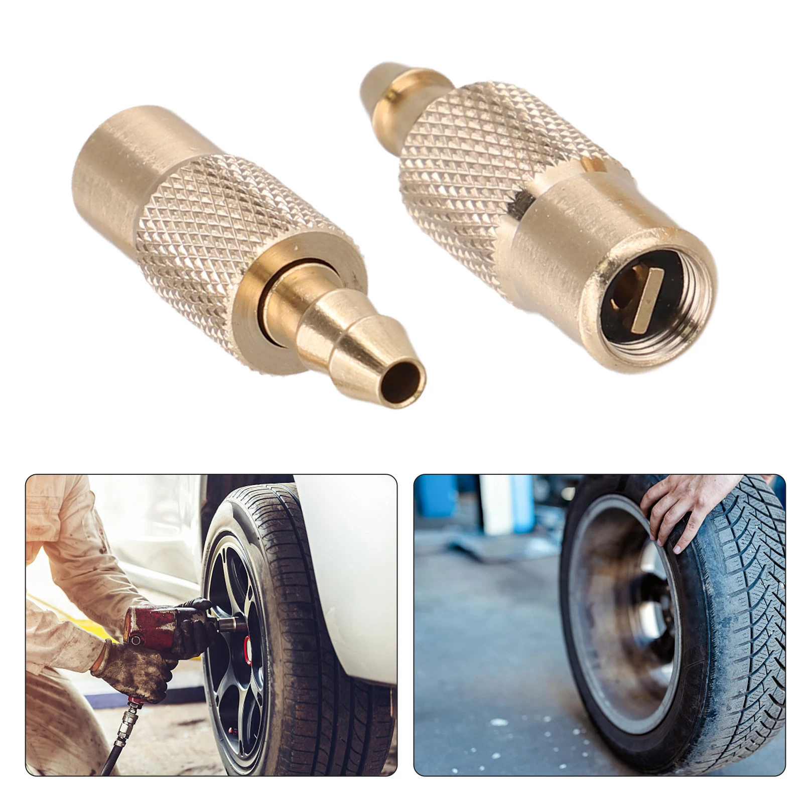 

Bore hose Tire Inflator Valve Connector Brass 6mm Chuck Wheel Air Pump 2pcs Accessory Copper Hot New Parts 2019