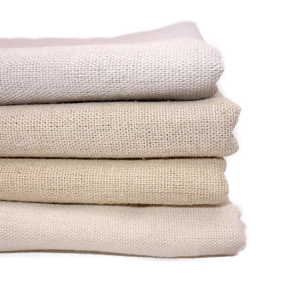 156cm Wide Raw Cloth Faux Linen Cotton Fabric Rough Solid Linen Fabric DIY Sewing Storage Bag And Pillow Case Background Fabric