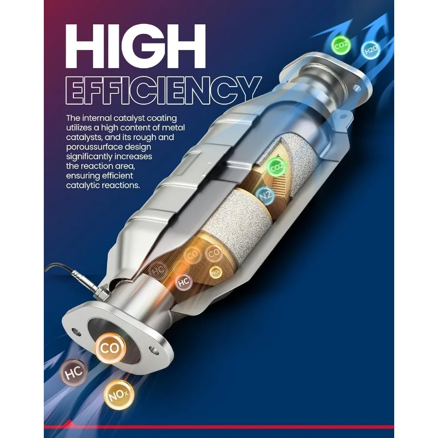 محول حفاز بديل للسيارات مصمم لـ 20002005 Impala و 19972004 Regal مع محرك 3.8L عالي الكفاءة