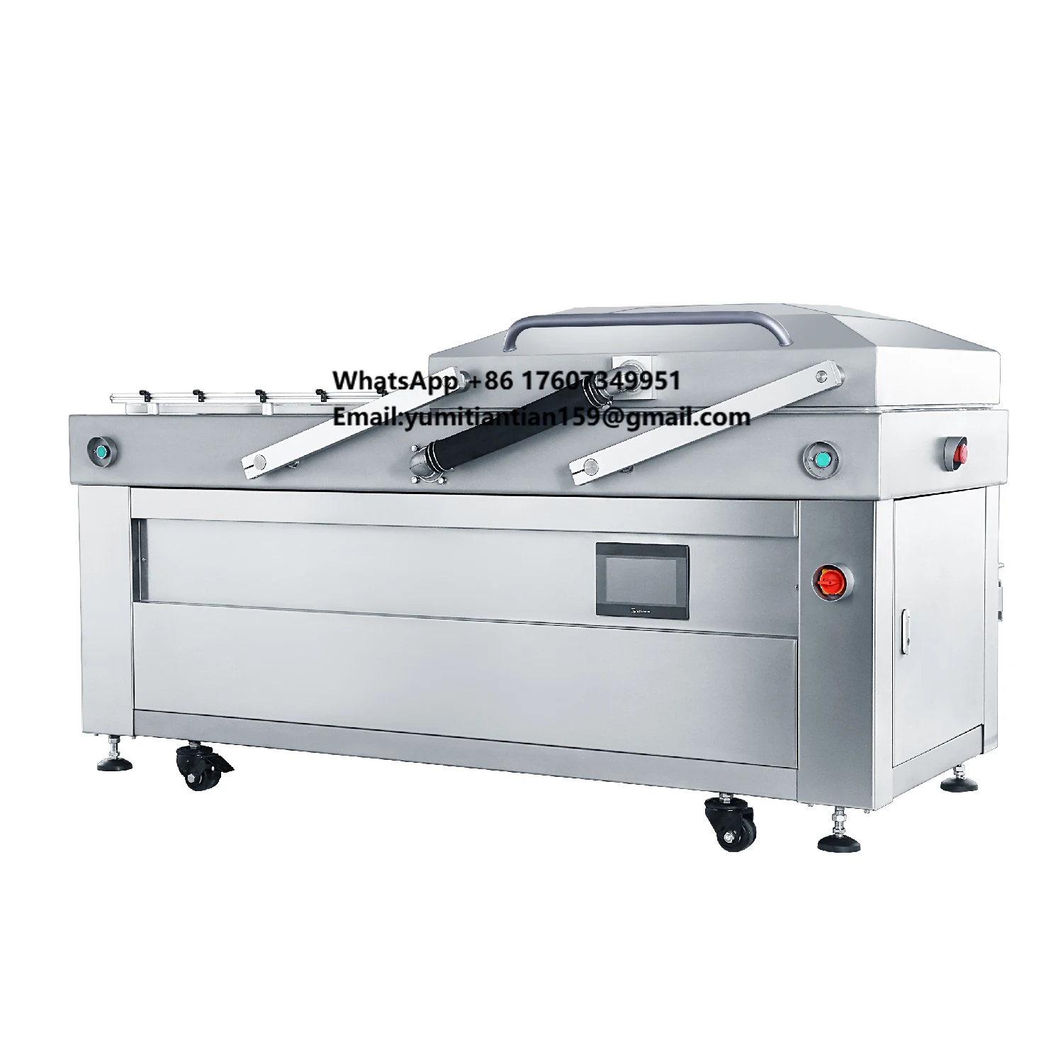 Máquina de Envasado al Vacío Industrial de Doble Cámara, Modelo de Gabinete Continuo Grande, Máquinas de Envasado al Vacío para Venta al por Menor