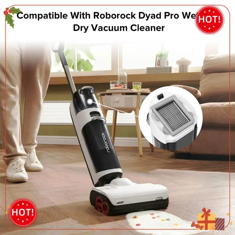 ABLE-para Roborock Dyad Pro / Dyad Pro Combo / WD2H1A / A10 Ultra accesorio de rodillo de aspiradora accesorio de repuesto