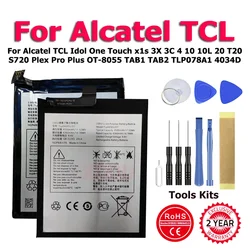 TLp048A1 Battery For Alcatel TCL Idol One Touch x1s 3X 3C 4 10 10L 20 T20 S720 Plex Pro Plus OT-8055 TAB1 TAB2 TLP078A1 4034D