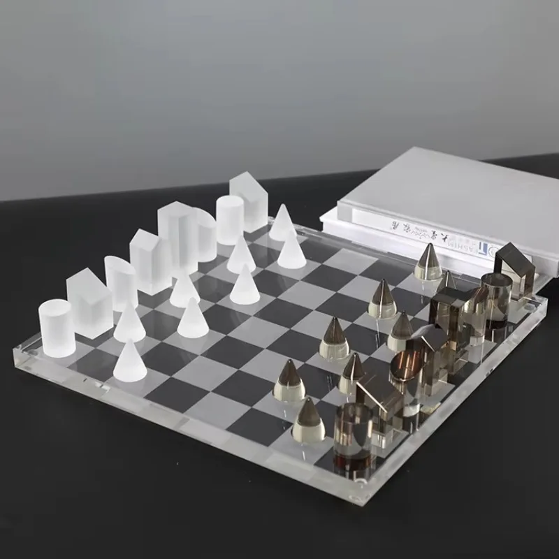 wholesale Nordic style crystal chess and card chess and card luxury home decoration living room