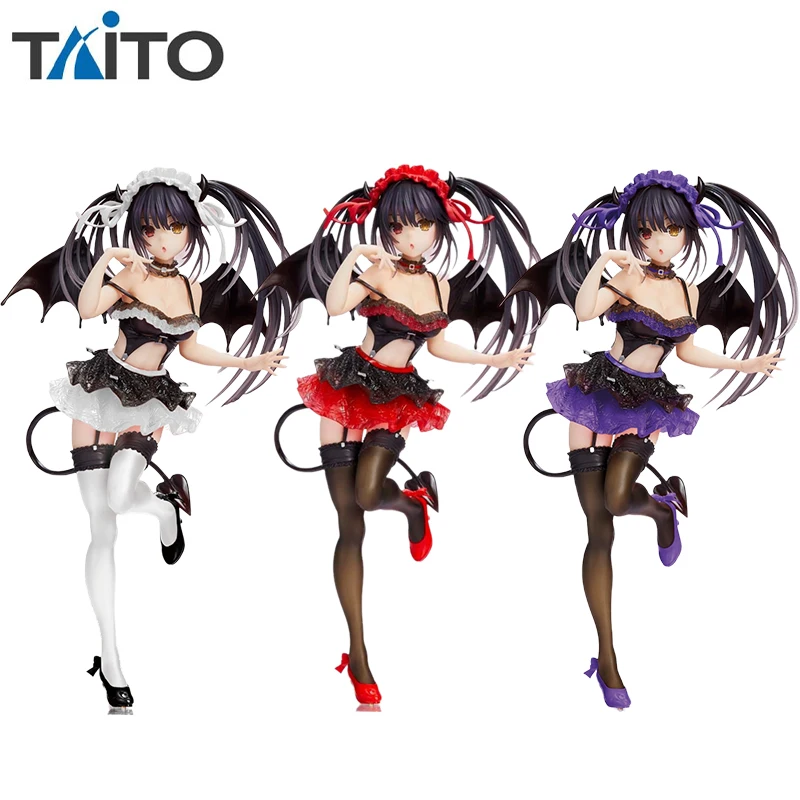 

Original Genuine TAITO Coreful DATE A LIVE Tokisaki Kurumi Little Devil ver. 20cm PVC Action Figures Model Toys Children Gifts