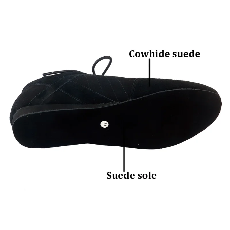 Wedopus 高品質ダンスソール スポーツシューズに貼り付ける ブラック スエードレザー ボールルーム スウェイド ダンスシューズ スニーカー