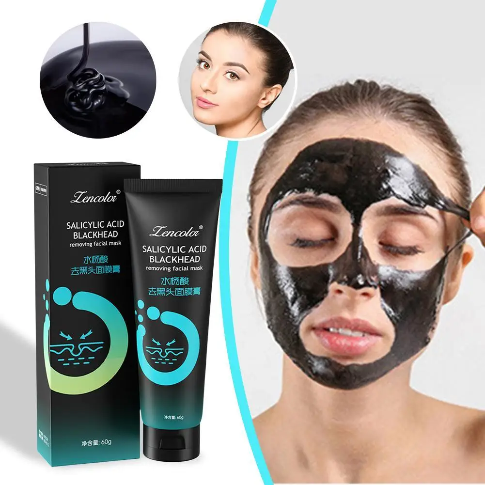 

Blackhead Remover Mask Bamboo Charcoal Shrink Pores Acne Black Head Removal Cream Nose Cleansing Black Peel Off Masks Skin Care