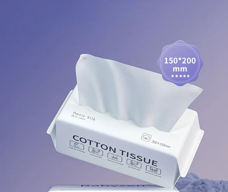 100Pcs Disposable Face Towel For Washing Soft Cotton Dry Wipes Facial Cloths Towelettes For Washing And Drying Facial Tissue