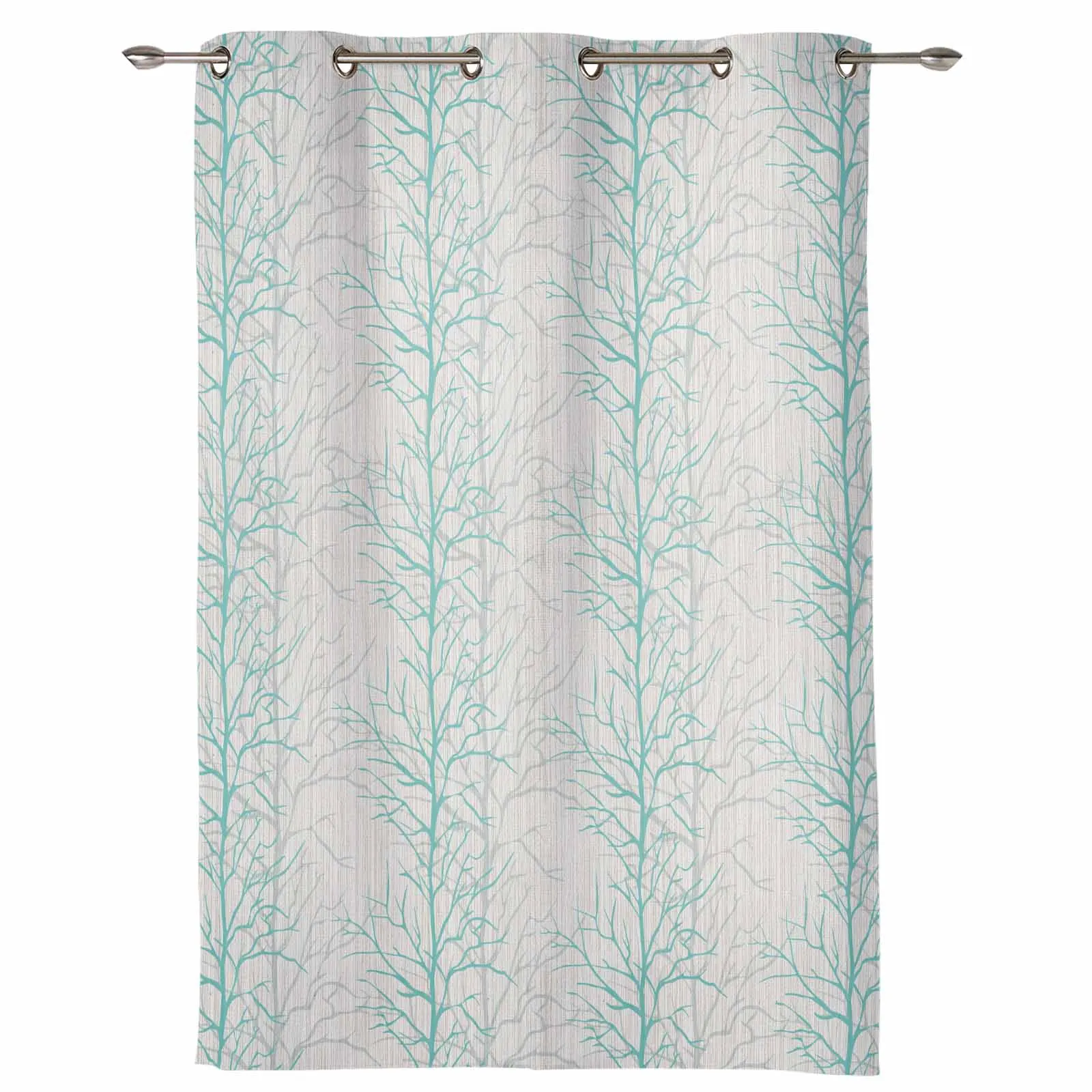 Overlay Of Tree Branch Loop Diagram Modern Curtains for Living Room Home Decoration Hotel Drapes Bedroom Window Treatments