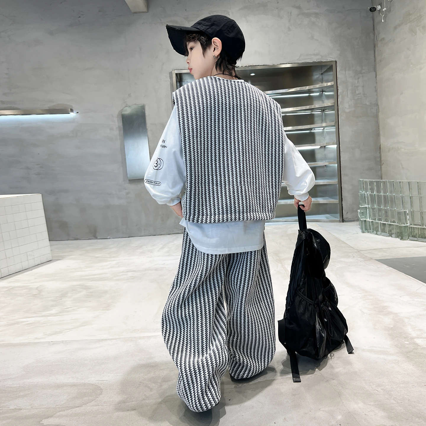 Baby Boy Clothes Sets Kids Stripe Vest+Pants 2-Piece Spring Summer Outfit Tween Boy Daily Casual Fashion Clothing Set Size 4-14Y