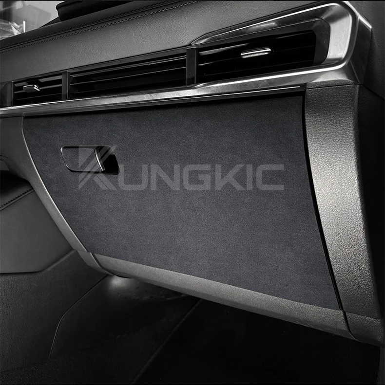 Für Mazda 3 Axela 2019 2020 2021 2022 2023 2024 2025 LHD RHD Auto Beifahrerbox Anti-Kick Wildleder Carbonfaser-Stil Schutzaufkleber – Detail 7