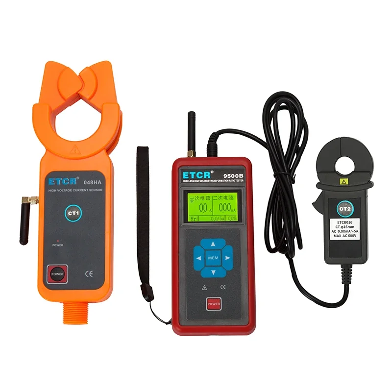 VLUUKE VK9500B Wireless High Voltage HV CT Transmission Current Transformer Ratio Tester 0.5 Accuracy 220V AC Input 1-500 Range