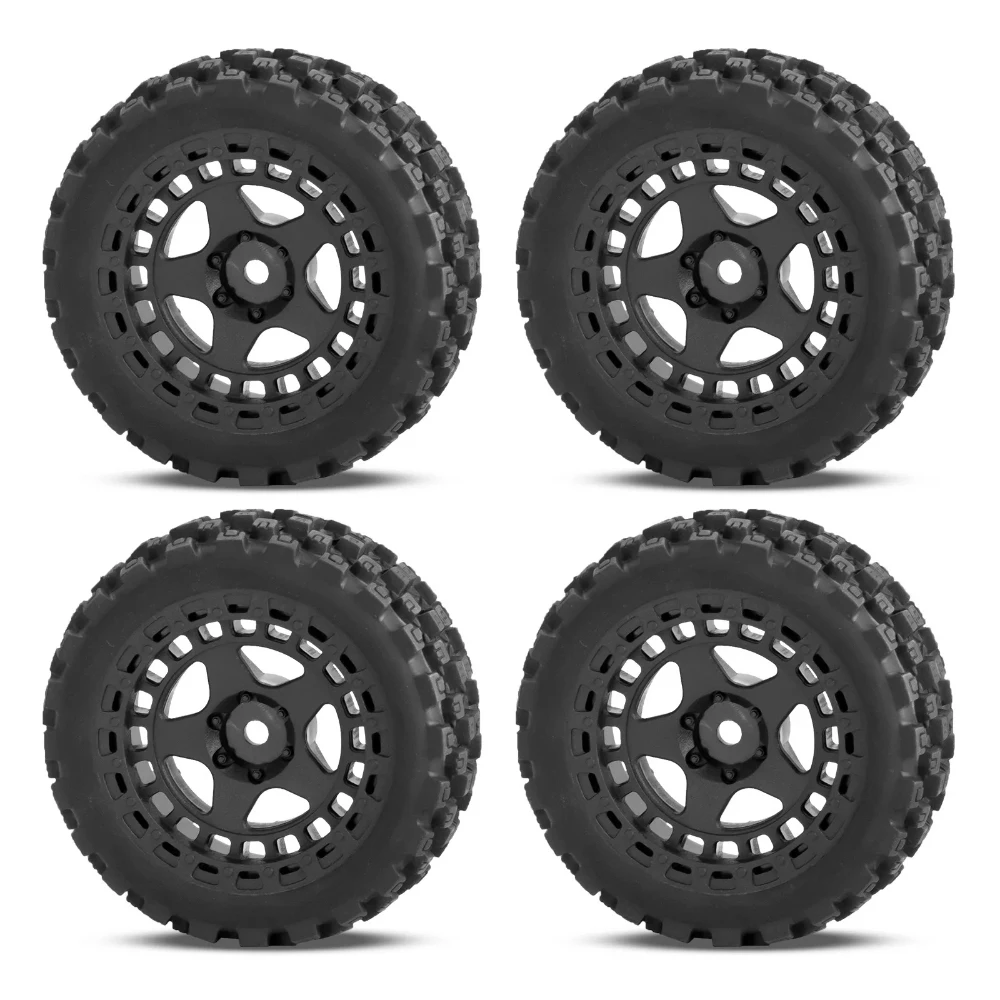 4pcs 69mm Rubber Tire Tyre for Arrma 1/18 Typhon GROM 2S RC Car Upgrade Parts Accessories