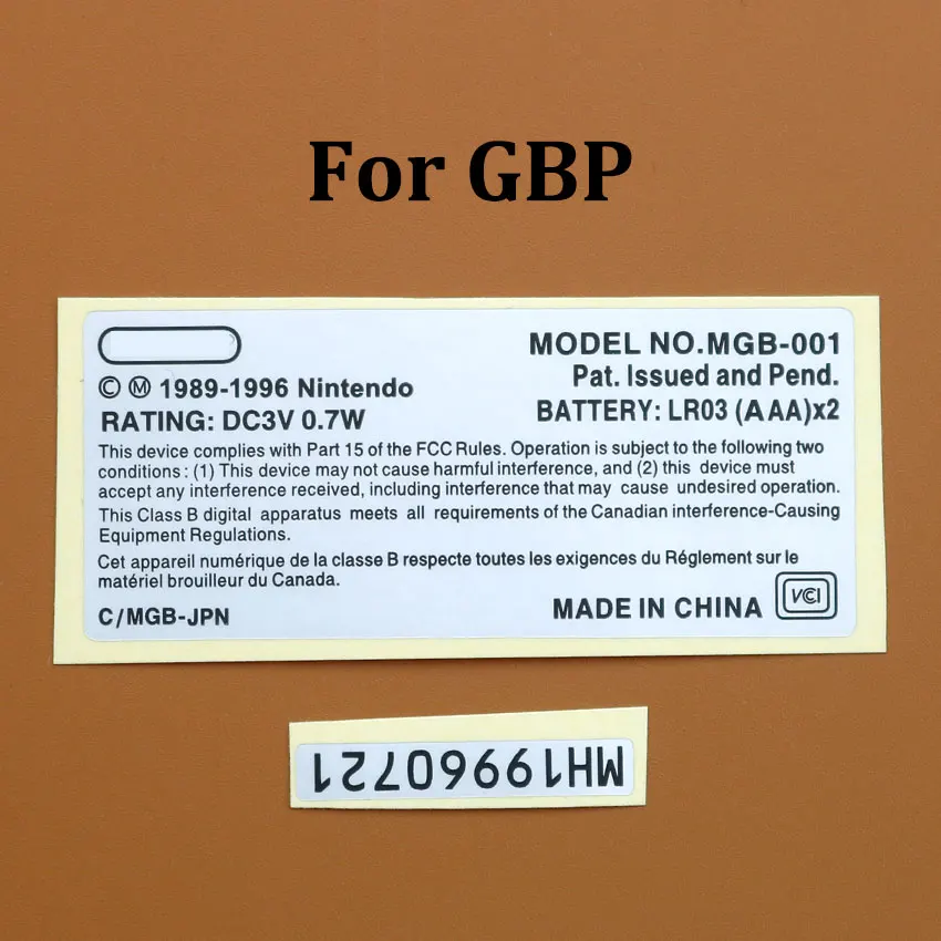 ملصقات خلفية لوحدة التحكم في الألعاب ، غلاف ملون ، عصا اللوحة ، JCD لـ GB ، GBC ، GBP ، GBL ، WSC ، SNK ، NGPC ، جديد