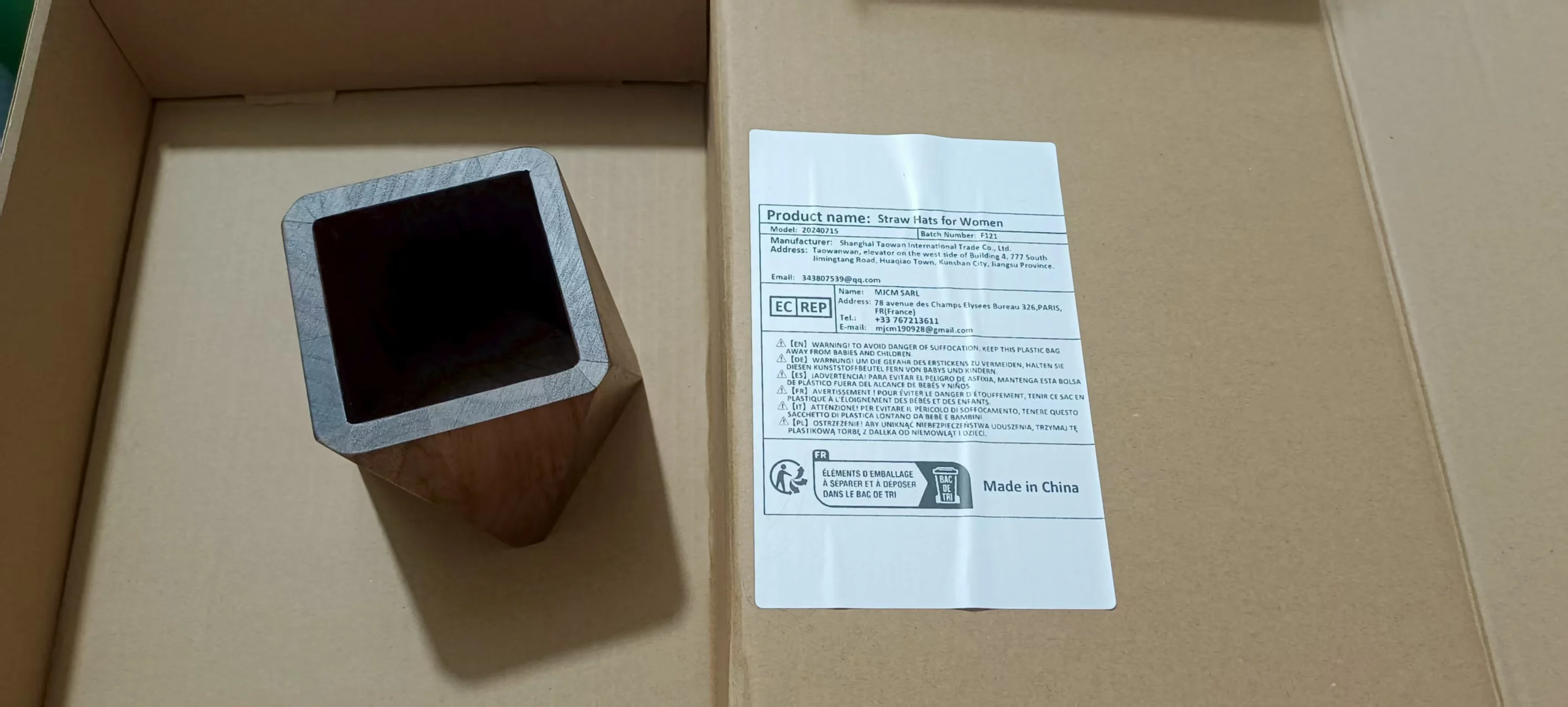 

Pen Holder Wooden Container Desk Solid Tabletop Stationery Finishing Storage Office