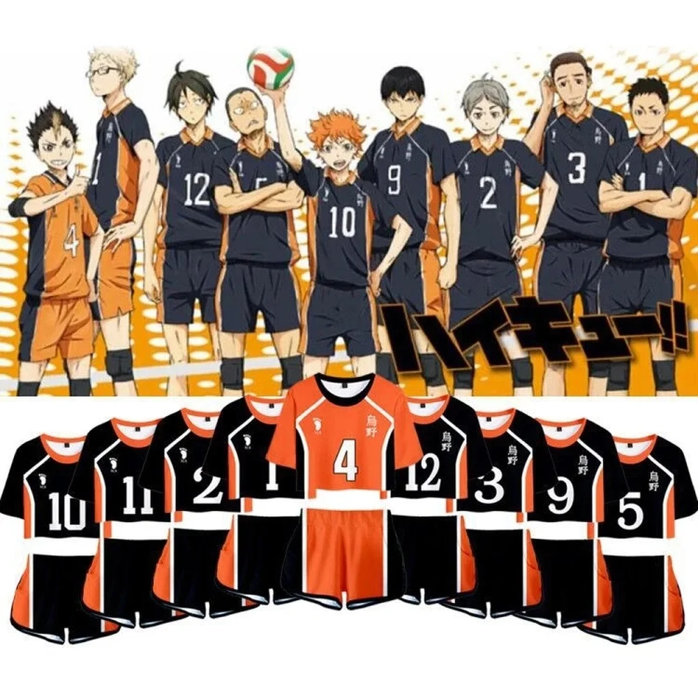 

Anime Haikyuu Karasuno High School CosplayCostume Hinata Shyouyou Nekoma High School MSBY Volleyball Club Jerseys Christmas Gift