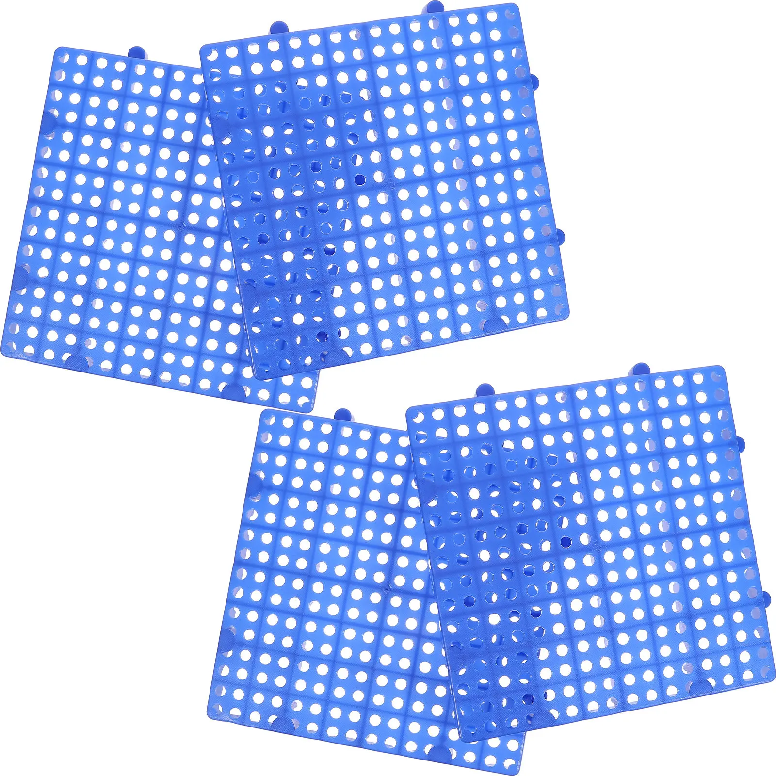4Pcs Plastic Interlocking Garden Flooring Patio Tiles Non-Skid Outdoor Deck Tiles for Balcony Yard Outdoor Flooring