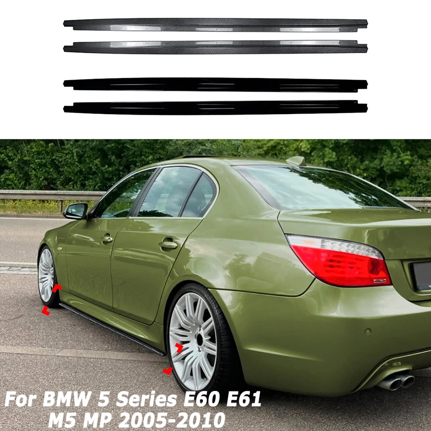 Auto-Seitenschweller für BMW 5er E60 E61 M5 MP 2005–2010, Diffusor, Splitter, Spoiler, Außen, Autozubehör, Aftermarket-Teile