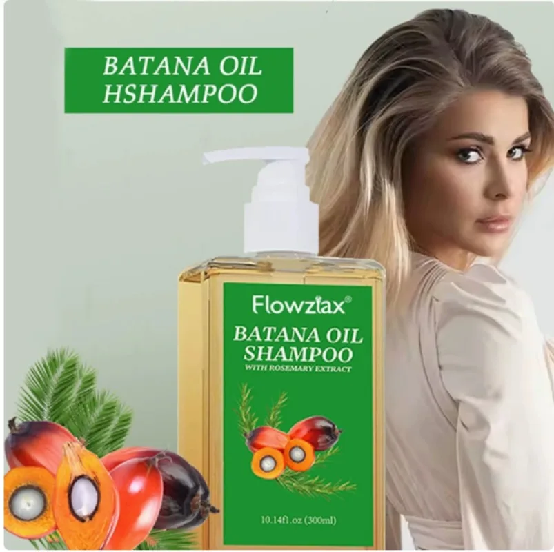 Organic Batana Oil Shampoo Soothing Scalp Intense Repair Batana Nourishing Shampoo with Rosemary Extract for All Hair Types