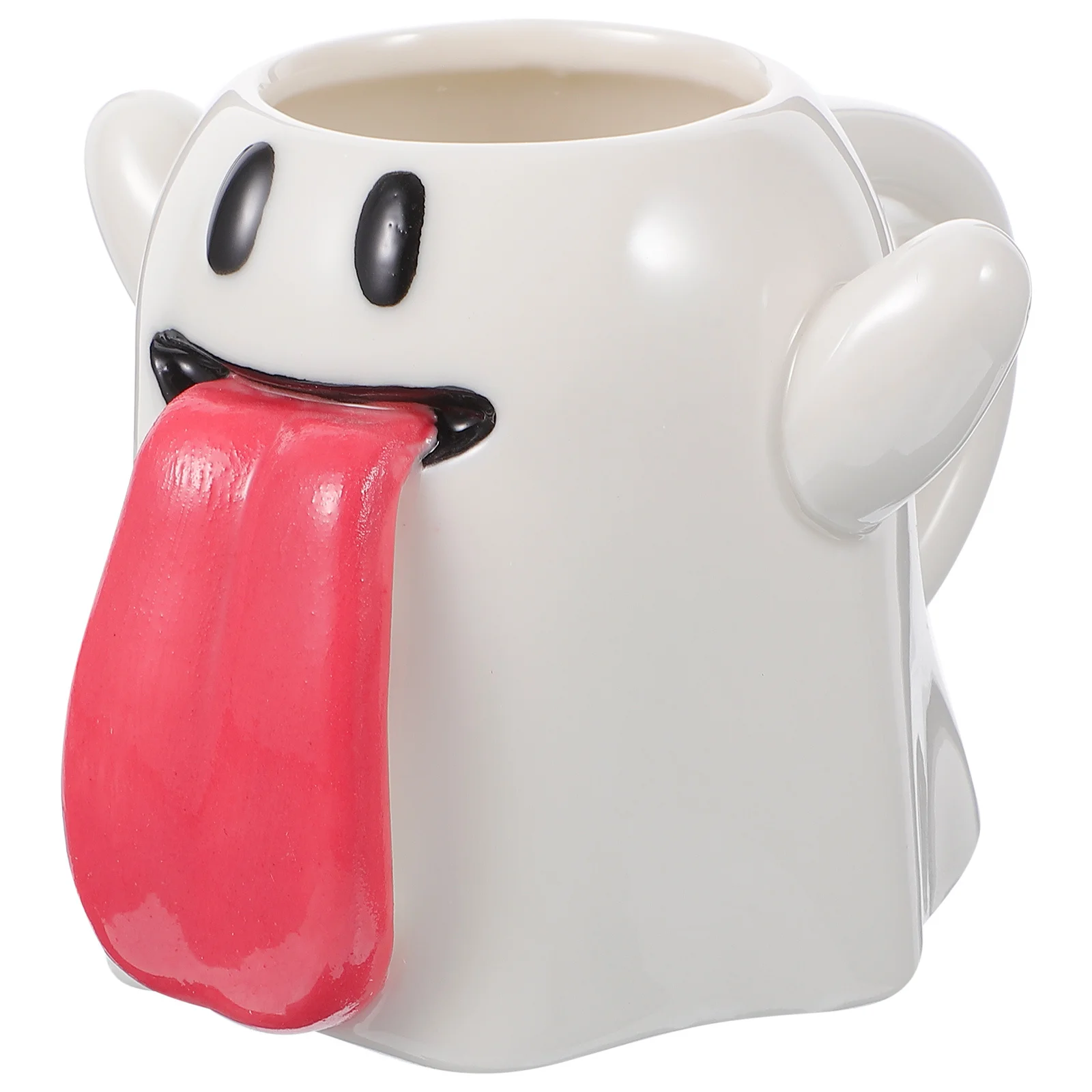 

Halloween Cartoon Ghost Mug Ceramic Coffee Cup Portable Juice Cup Home Office Multi Use Ghost Mug Halloween Mugs
