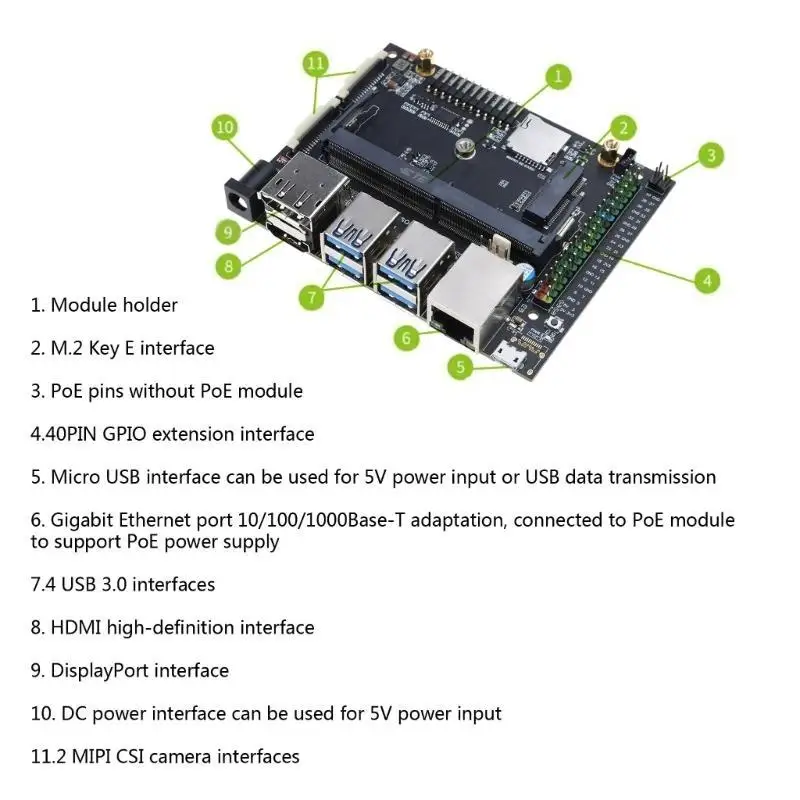 

652F Jetson-IO-Base-A Developer Extension Board Artificial Intelligence Development Board B01 Alternative