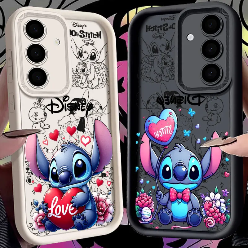 

Stitch Love Baby Disney S24 FE Phone Case For Samsung Galaxy S24 S23 S21 S20 Fe S25 Ultra S22 Plus S23 5G Shockproof Back Cover