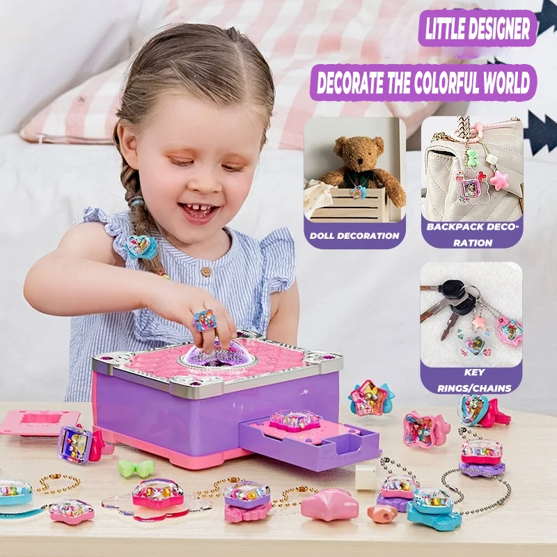 Универсальная волшебная книга, детские игрушки для рукоделия, креативная 3D машина для наклеек, ручная работа, сделай сам, ювелирный брелок, подарочная коробка, набор для девочек