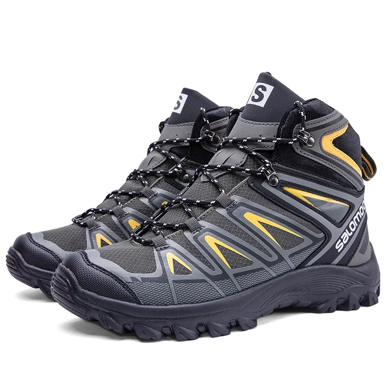 Outdoor Boots Waterproof Men Climbing Shoes Lightweight Hiking Casual Shoes Comfort Hunting Trekking Camping Shoes Size 48