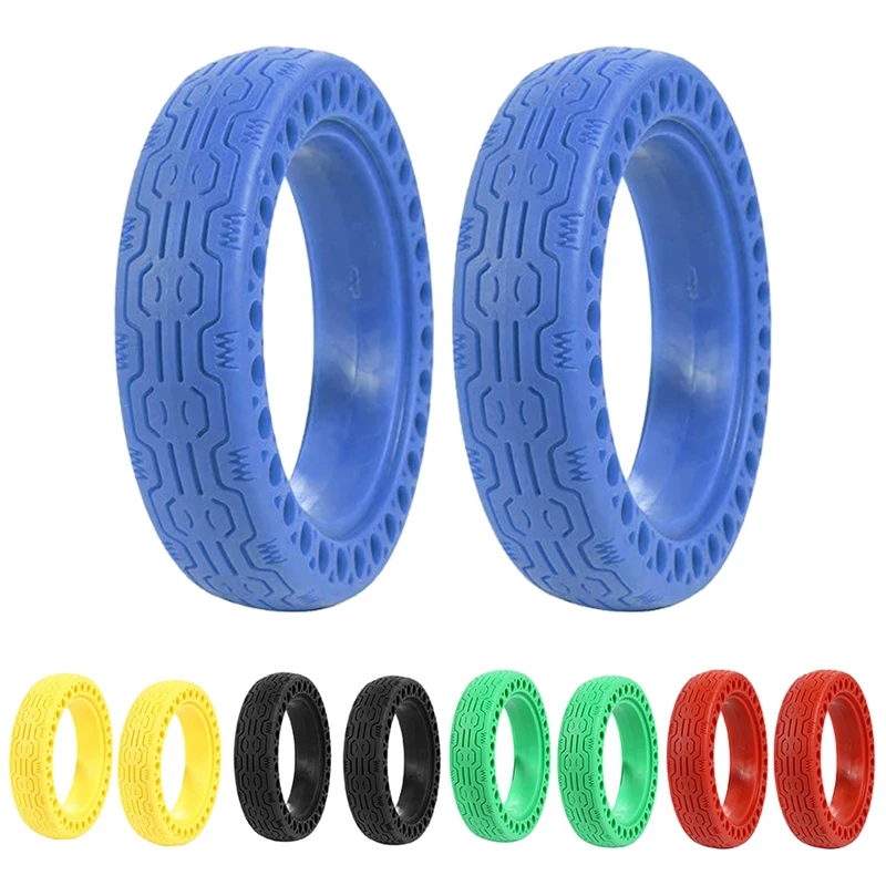 Tire Replacement Rubber Solid Tire Front/Rear Tire Replacement Wheels Honeycomb Tires For Scooter For Xiaomi M365